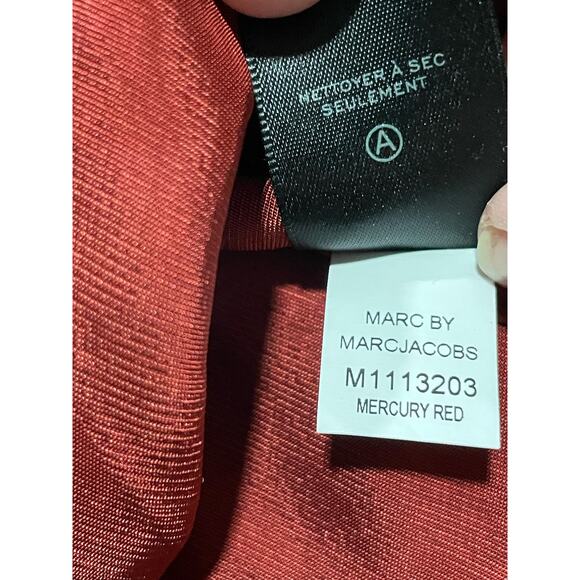 NWT Marc By Marc Jacobs Top Womens Small Sleeveless 100% Triacetate Red MSRP$228 - Picture 8 of 12